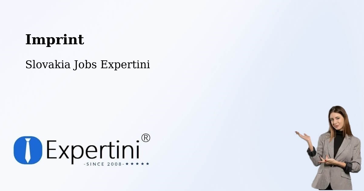 Imprint – Strážske - Slovakia Jobs Expertini